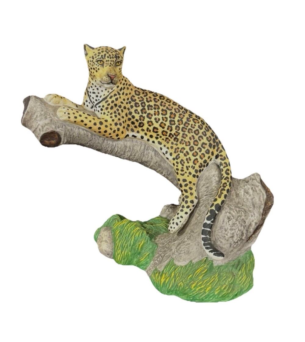 Vintage Retired 1995 LENOX Fine Porcelain The Spotted Leopard Figure EUC